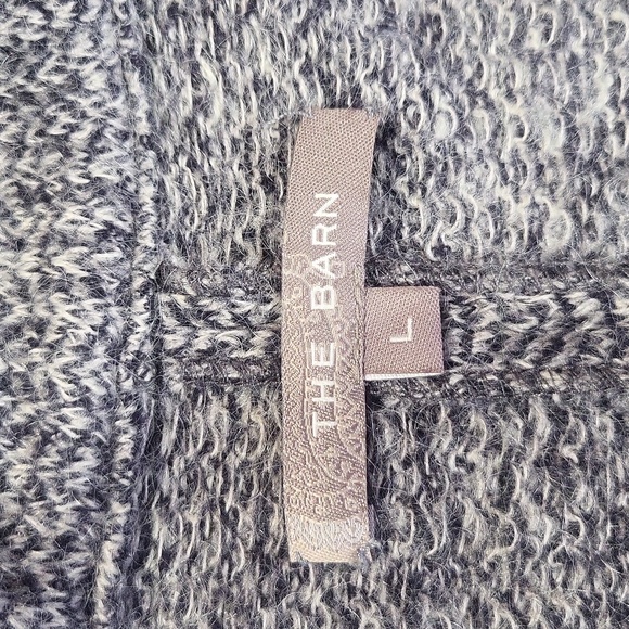 The Barn made in the Netherlands Black Gray Wool Mohair Long Coat - Picture 3 of 15